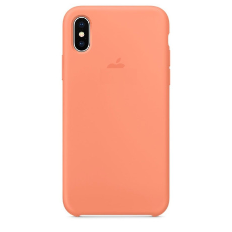 Силіконовий чохол Silicone Case Peach для iPhone X/Xs