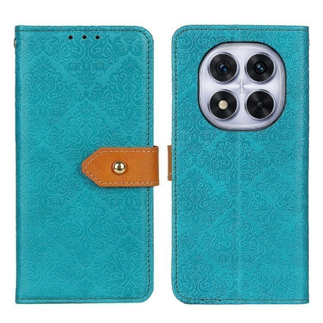 Чохол-книжка European Floral для Xiaomi Redmi Note 14 Pro 4G - синій