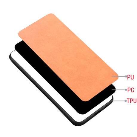 Ударозащитный чехол Cow Pattern Sewing Card Bag для Infinix Smart 8 Plus / Smart 8 Pro - оранжевый