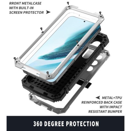 Противоударный чехол R-JUST Life Waterproof для Samsung Galaxy S25+ 5G - серебристый