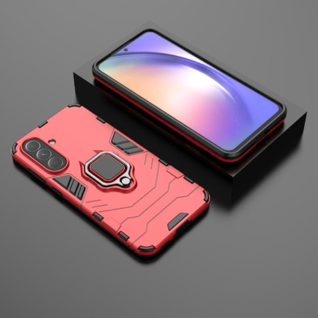 Противоударный чехол Magnetic Ring Holder на Samsung Galaxy A56 5G / A36 5G - красный