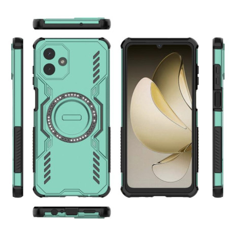 Протиударний чохол Butterfly Armor з MagSafe на Samsung Galaxy A07 4G - зелений