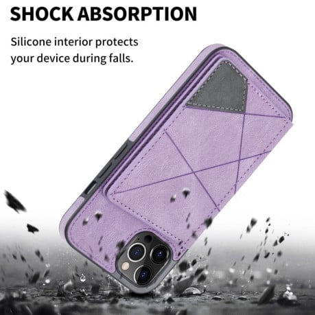 Чохол протиударний Line Card Holder для iPhone 14 Pro - фіолетовий