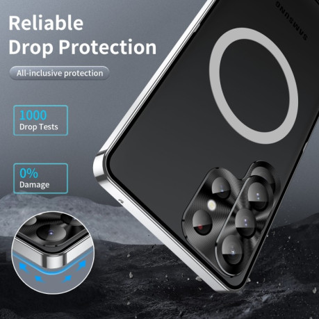 Протиударний чохол Frosted Meta (MagSafe) для Samsung Galaxy S23 Ultra 5G - сріблястий