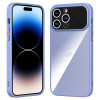 Противоударный чехол Large Window Acrylic для iPhone 15 Pro Max-синий