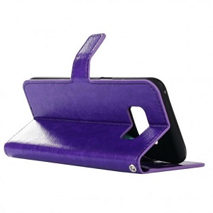 Чехол-книжка  на Самсунг S8-фиолетовый