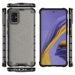 Протиударний чохол Honeycomb для Samsung A51-чорний