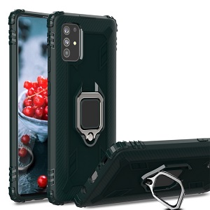 Противоударный чехол 360 Degree Rotating Ring Holder на Samsung Galaxy А71 - зеленый Противоударный чехол 360 Degree Rotating Ring Holder на Samsung Galaxy А71 - зеленый