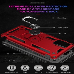 Противоударный чехол-подставка 360 Degree Rotating Holder для Самсунг Галакси A71-черный