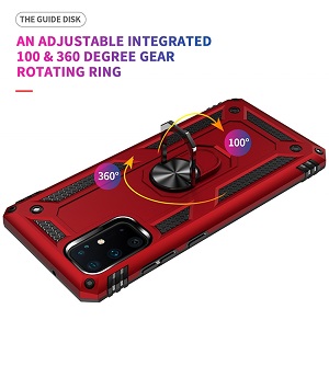 Противоударный чехол HMC 360 Degree Rotating Holder на Samsung Galaxy S20+Plus -черный