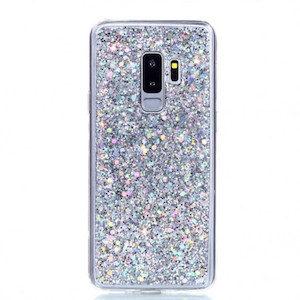  чехол для Samsung Galaxy S9+/G965 Glitter Powder серебристый