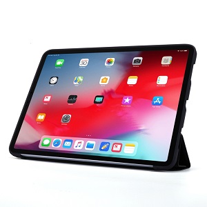 Чохол-книжка Solid Color Trid-fold Deformation Stand на iPad Pro 11 (2020) - чорний