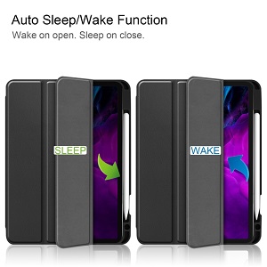 Чохол-книжка Custer Pattern Pure Color на Айпад Про 12.9 inch 2020 -чорний