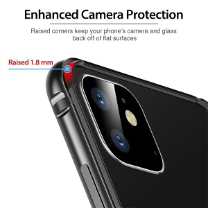 Бампер ESR Edge Guard Aluminum Alloy для Айфон 11 - черный