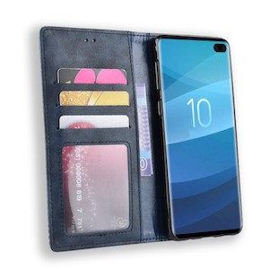 Кожаный чехол-книжка для Samsung S10+