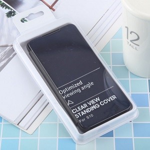 Чехол книжка Clear View  на Samsung Galaxy S10/G973-черный