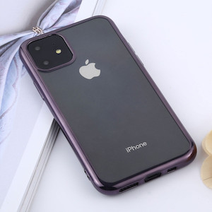 Силиконовый чехол на iPhone 11-фиолетовый