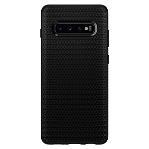 Оригинальный чехол Spigen Liquid Air для Samsung Galaxy S10+ Plus Matte Black