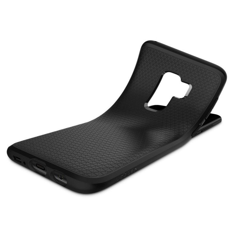 Чохол Спіген Ліквід Айр для Samsung С9+Плюс Маттле Блек